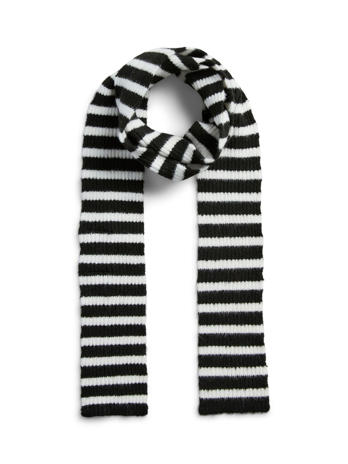 JAYA SMALT TØRKLÆDE - BLACK/BRIGHT WHITE - Dinvintageshop