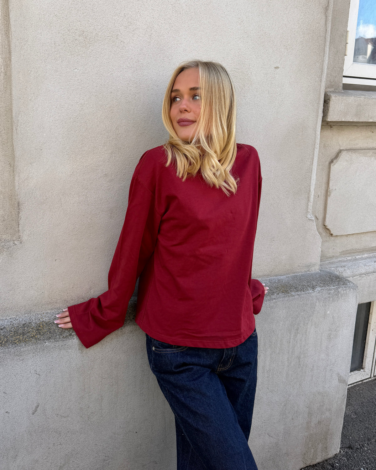 MYNTE TEE - BORDEAUX - Dinvintageshop