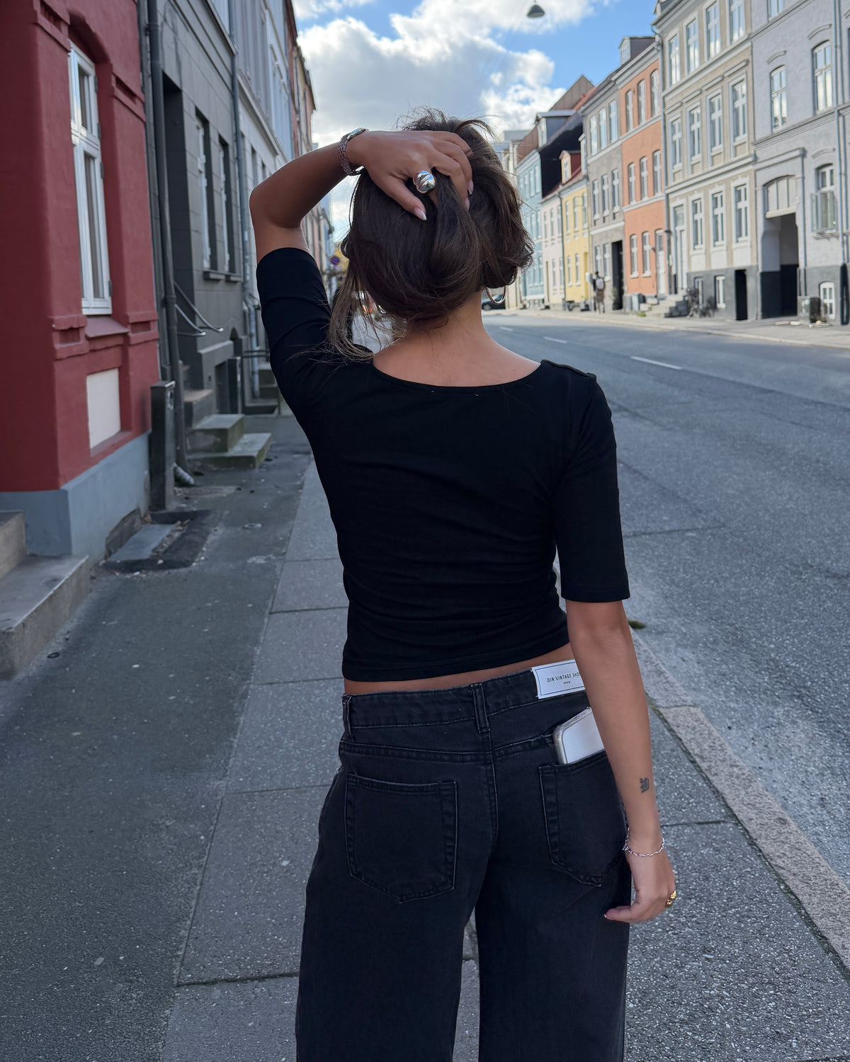 ELVIRA TOP - BLACK