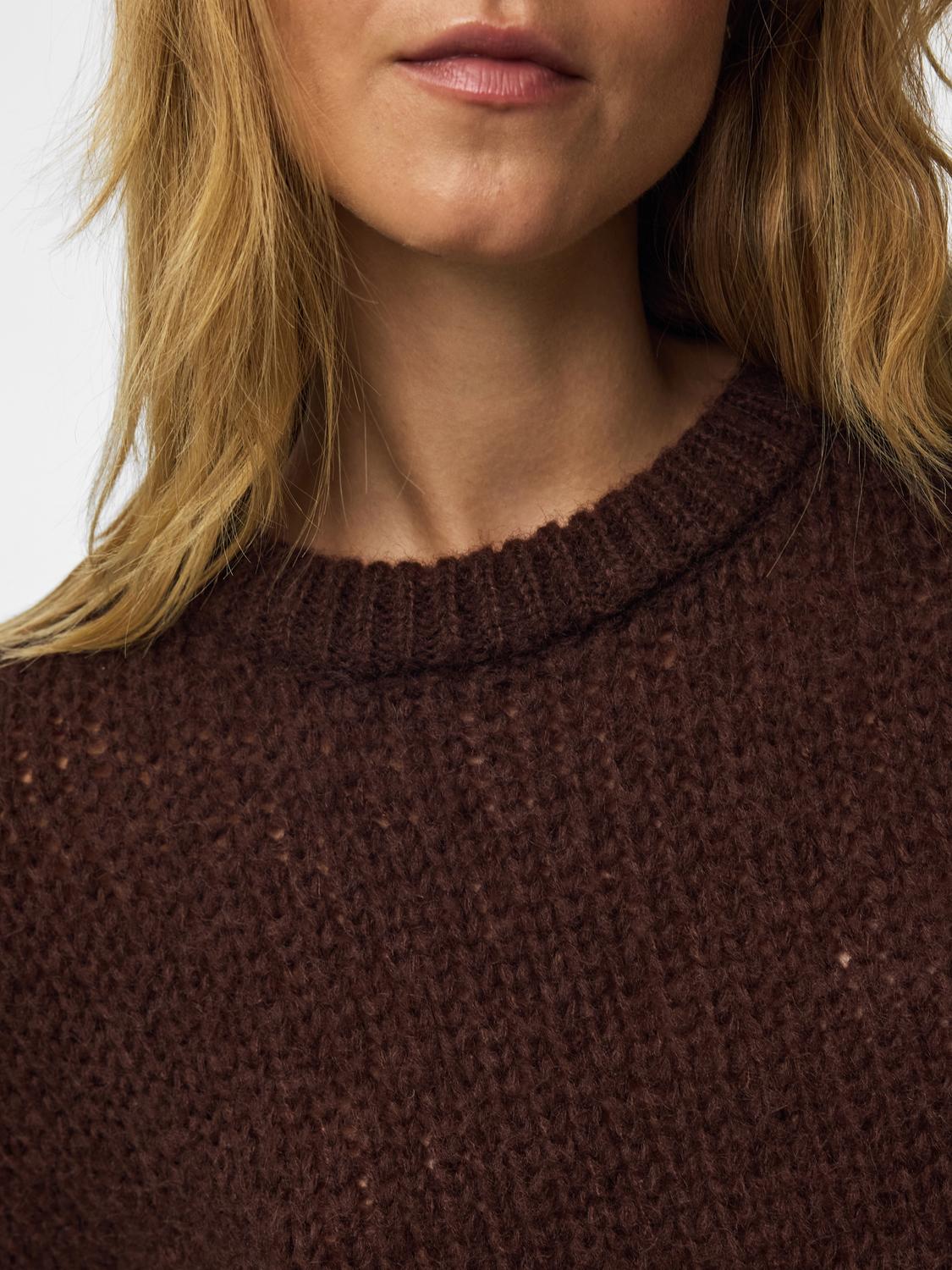 DORTHEA CHUNKY KNIT - HOT FUDGE MELANGE - Dinvintageshop