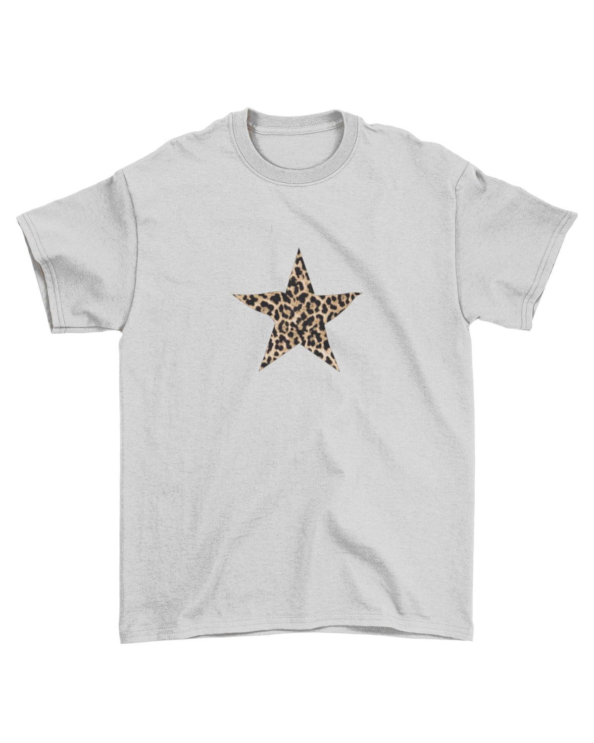 BROWN LEOSTAR BABY TEE - GREY