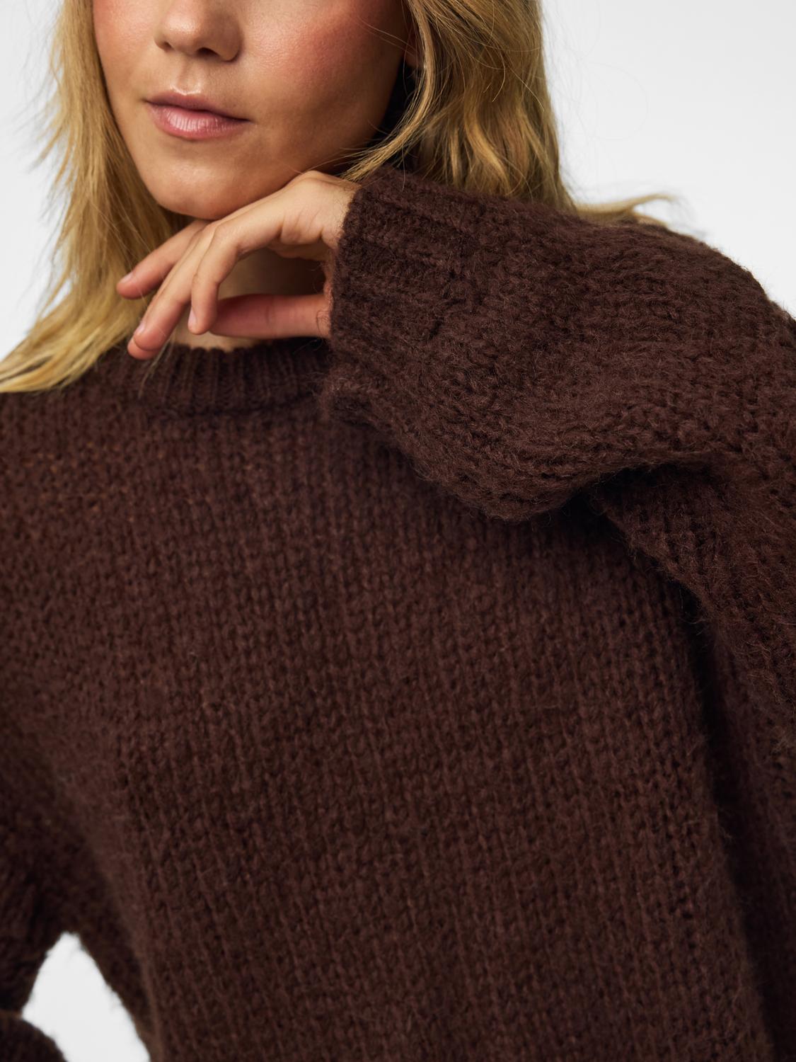 DORTHEA CHUNKY KNIT - HOT FUDGE MELANGE - Dinvintageshop