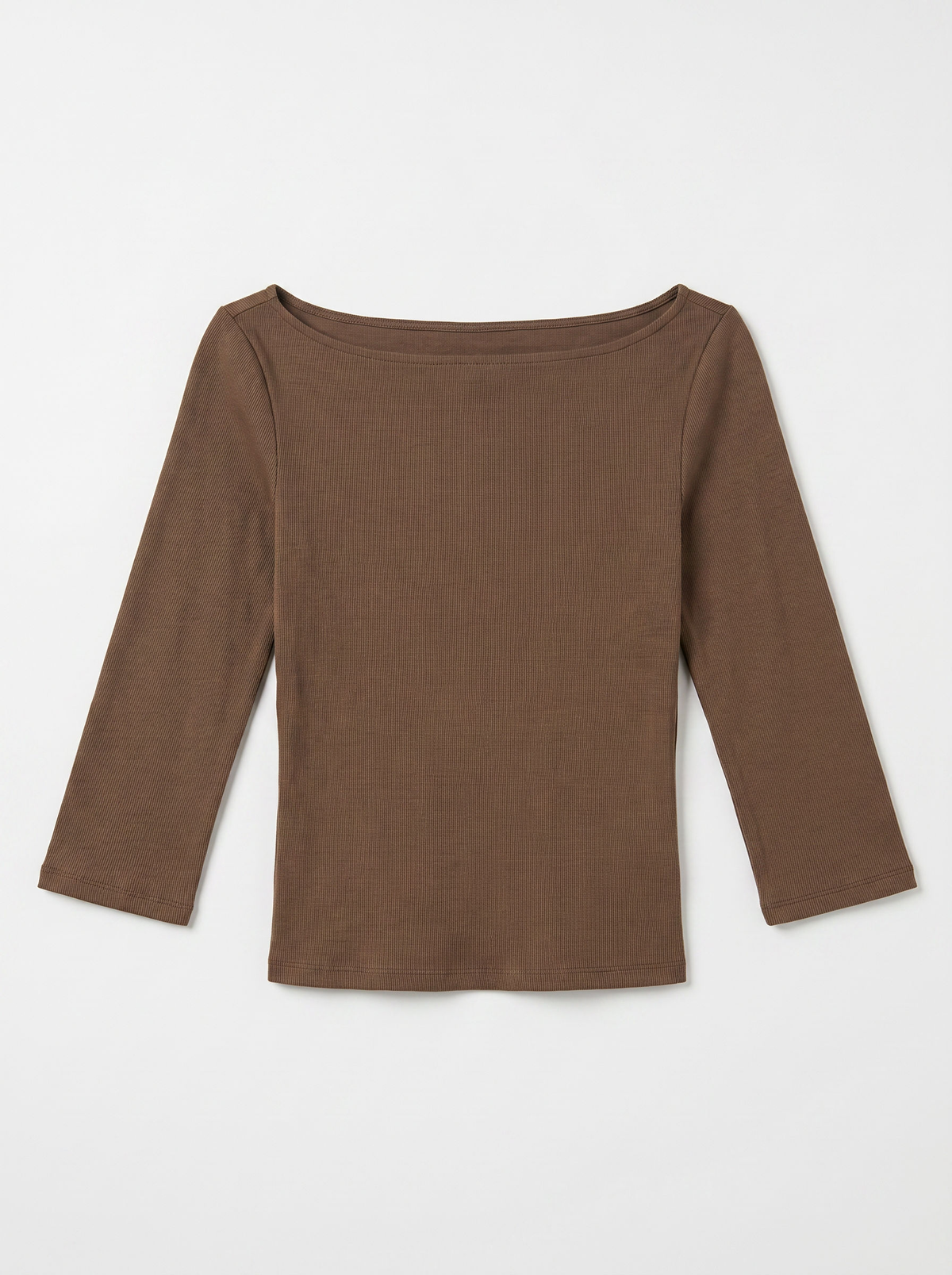 ASTRID 3/4 TOP - BROWN