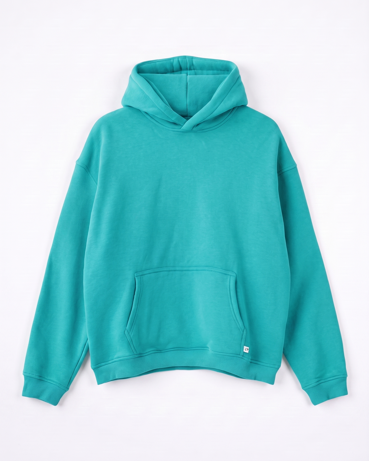 OVERSIZED HOODIE - TURQUOISE - Dinvintageshop