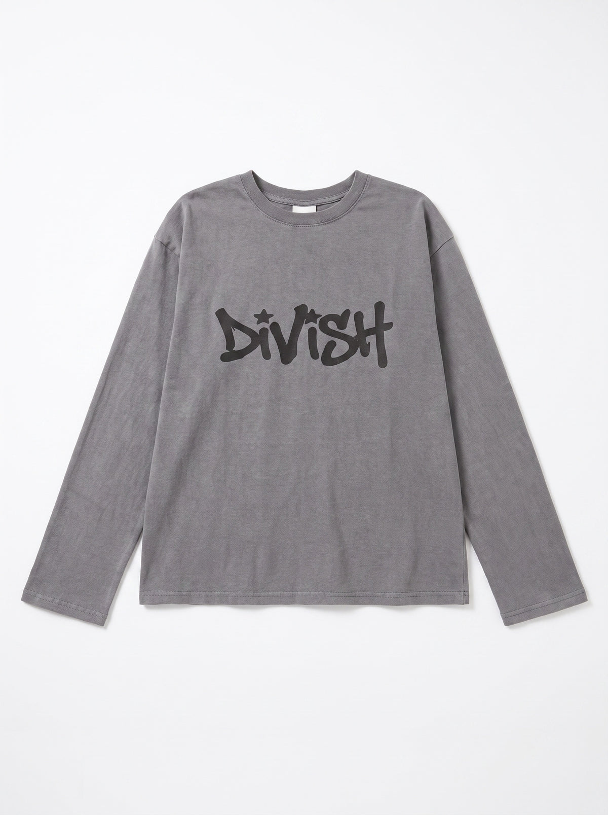 DUA TEE LANGÆRMET - GREY - Dinvintageshop