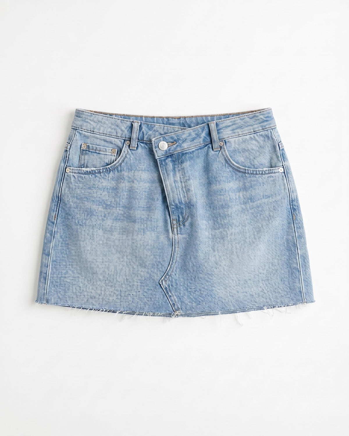 JESSICA DENIM MINI SKIRT - LIGHT BLUE