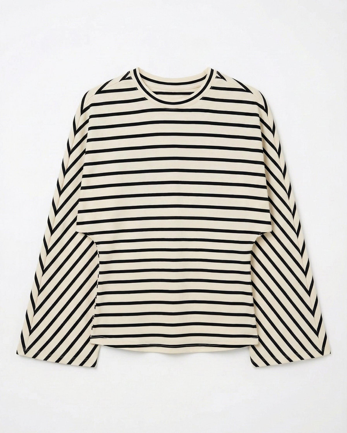 NALA STRIPE ANGEL TEE - OFFWHITE/BLACK