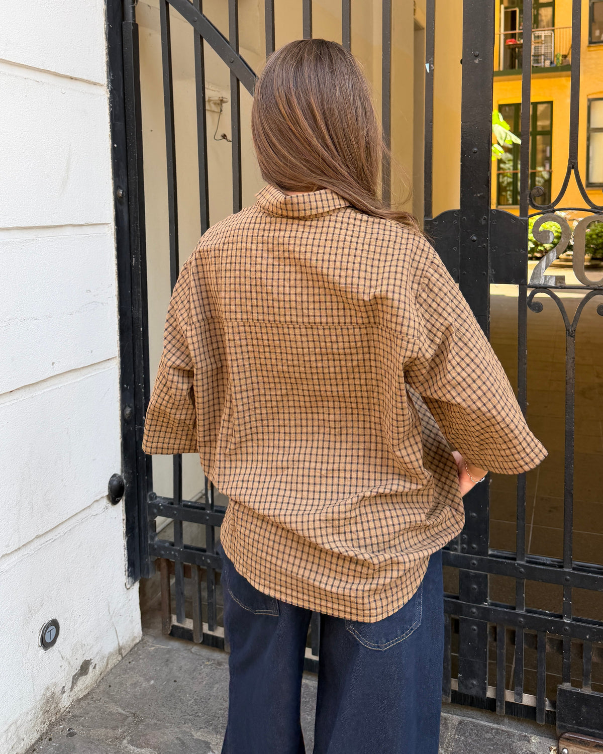 NOA BOXFIT SHIRT - BROWN