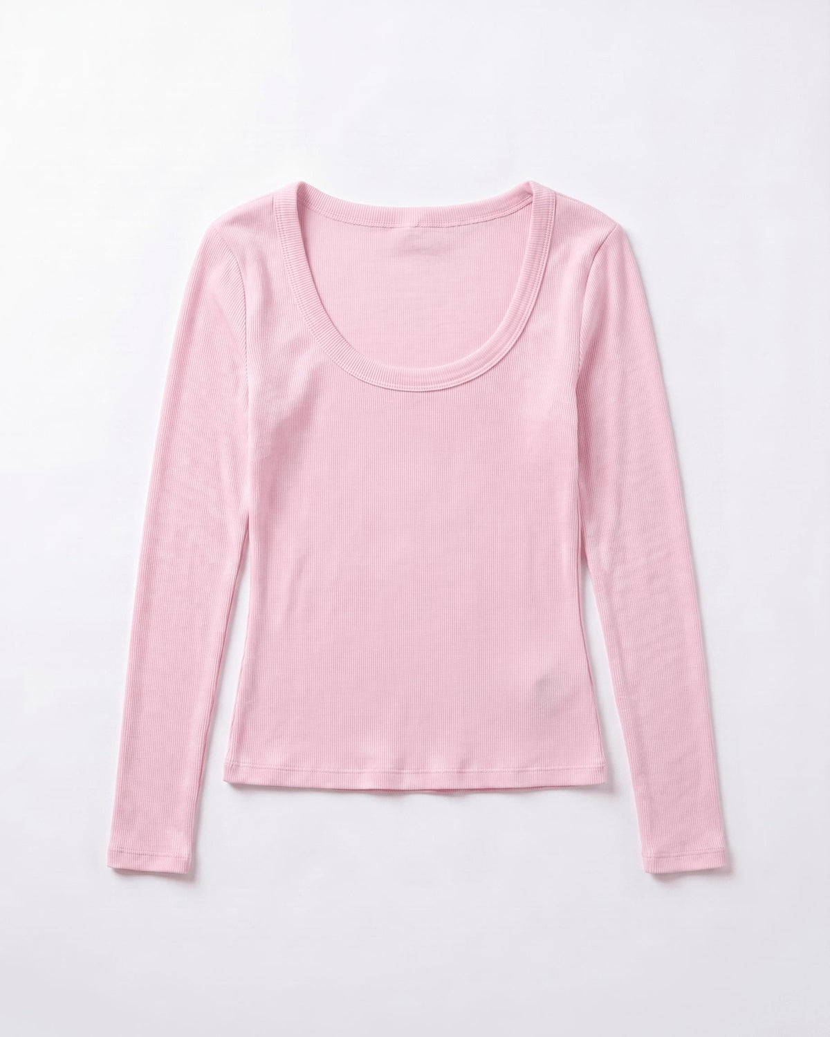 THEA LANGÆRMET T-SHIRT - LT PINK