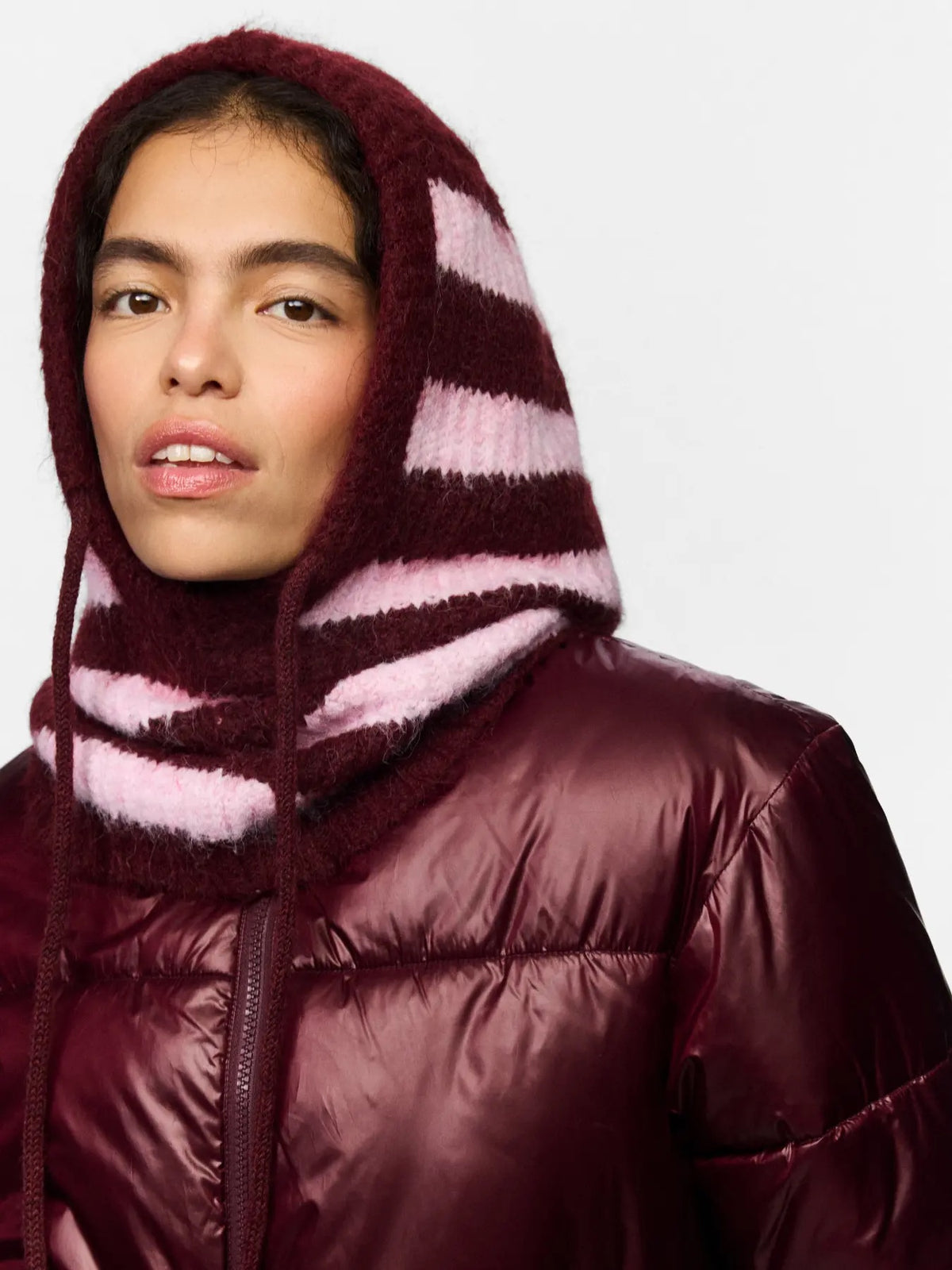 NAMBI BALACLAVA - TAWNY PORT / ROSEATE SPOONBILL - Dinvintageshop