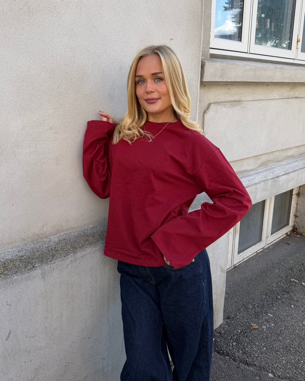 MYNTE TEE - BORDEAUX - Dinvintageshop