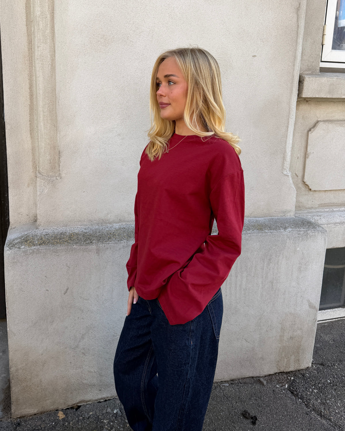 MYNTE TEE - BORDEAUX - Dinvintageshop