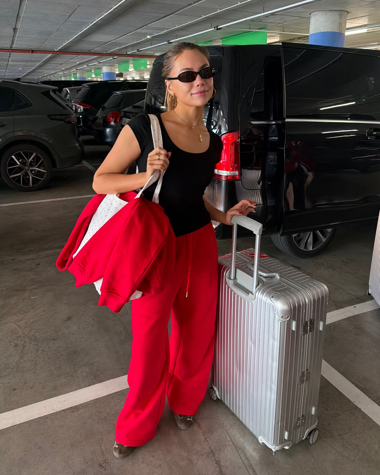 BAGGY SWEATPANTS - RED