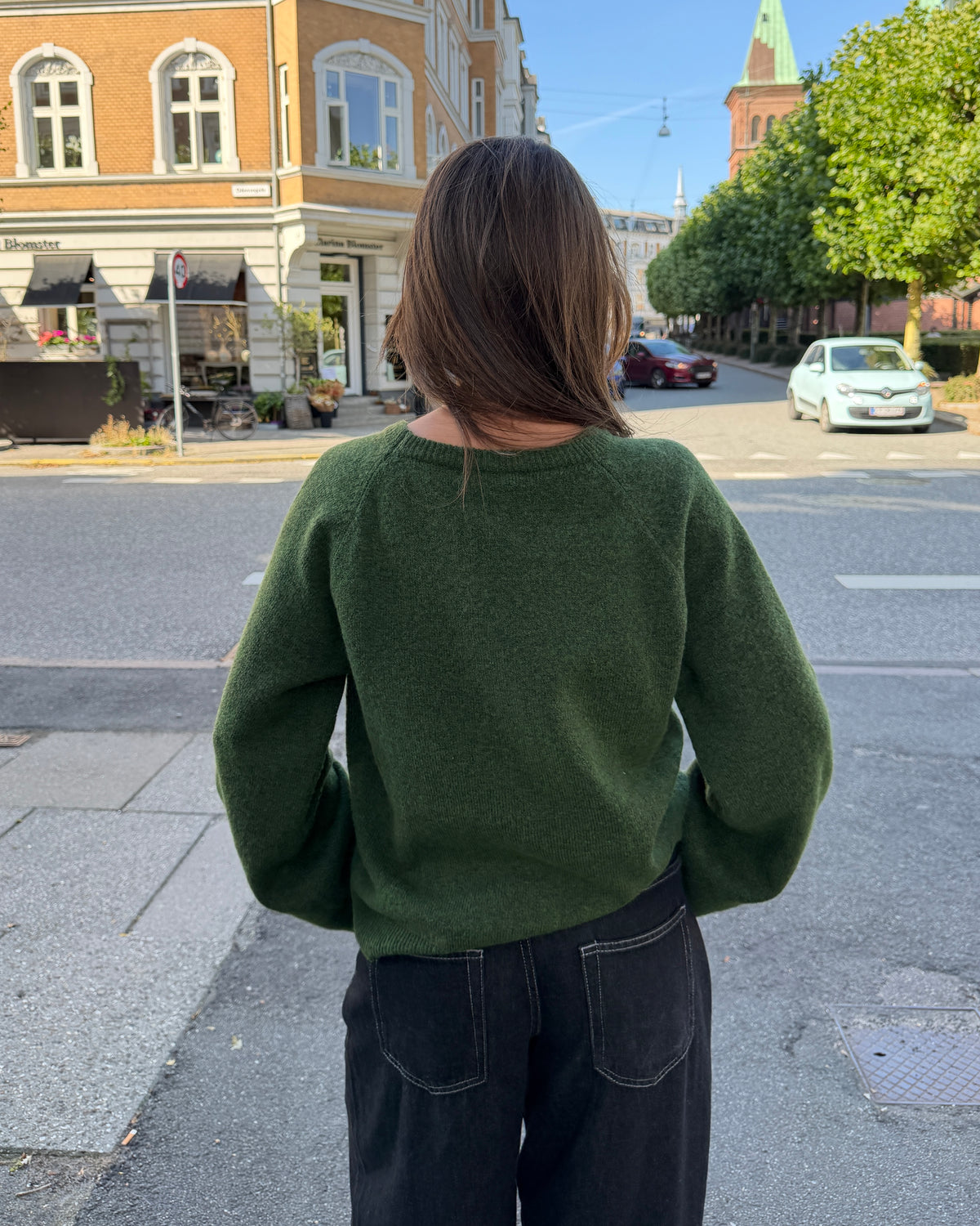 SADIE KNIT - DARK GREEN - Dinvintageshop