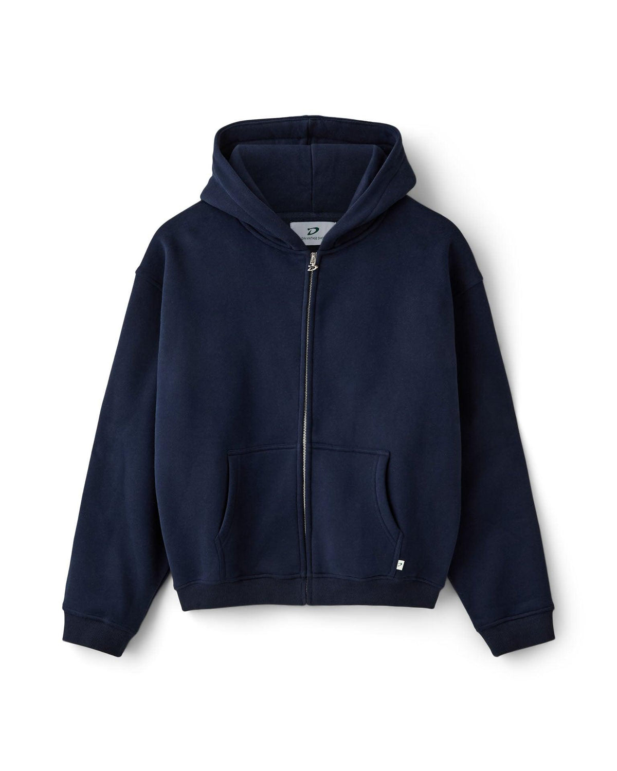 OVERSIZED ZIP HOODIE - NAVY