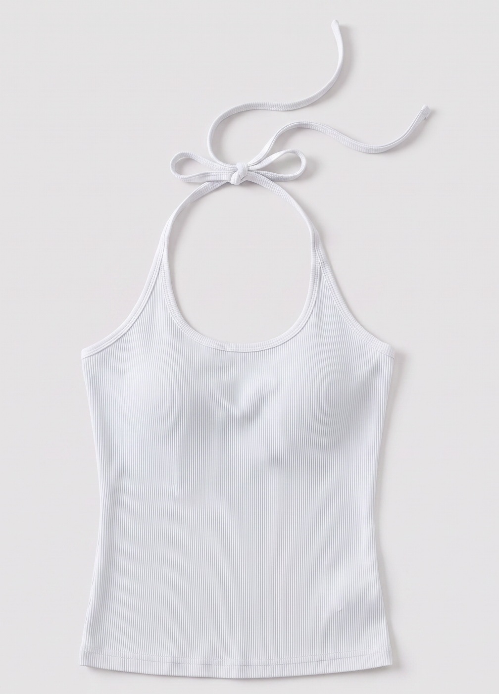 LARA HALTERNECK TOP - WHITE