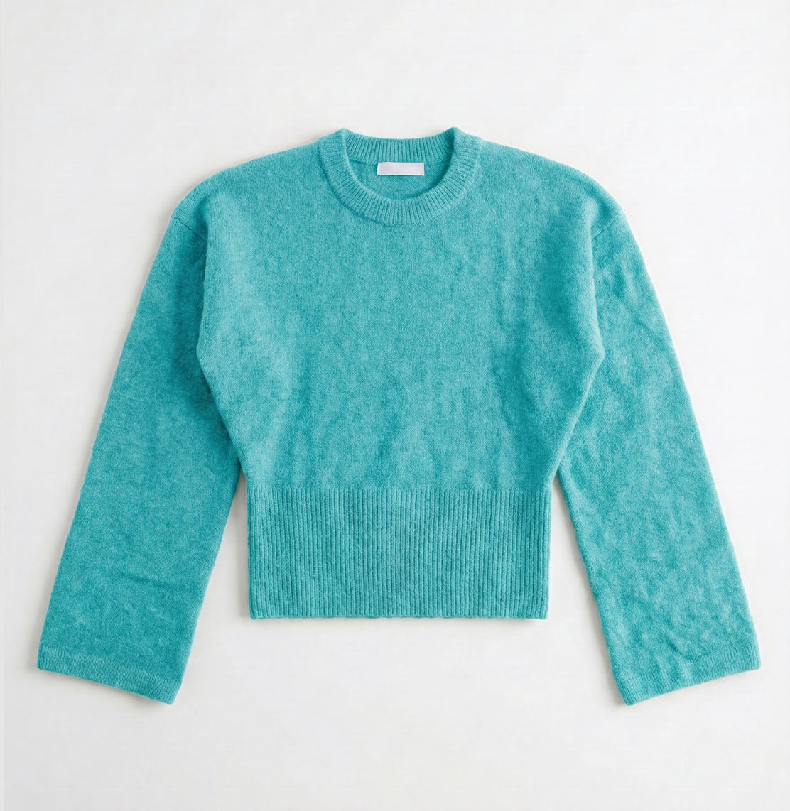 ELLEN ANGEL SLEEVE KNIT - TURQUOISE