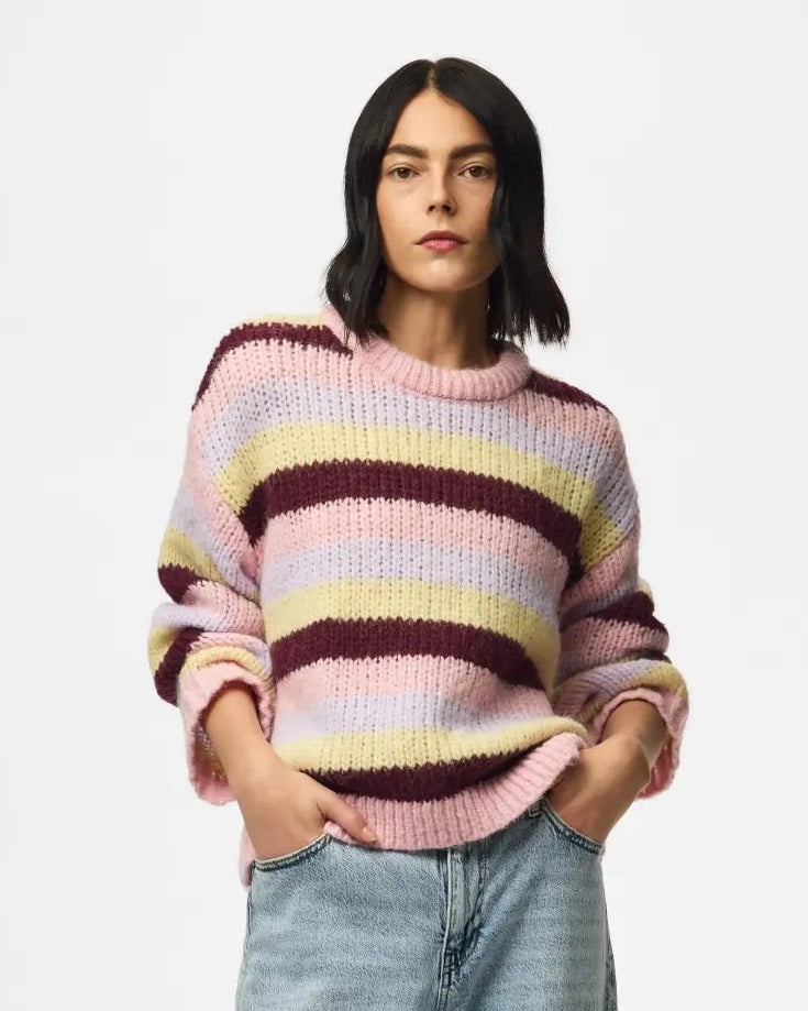 DORTHEA STRIPE KNIT - MULTI - Dinvintageshop