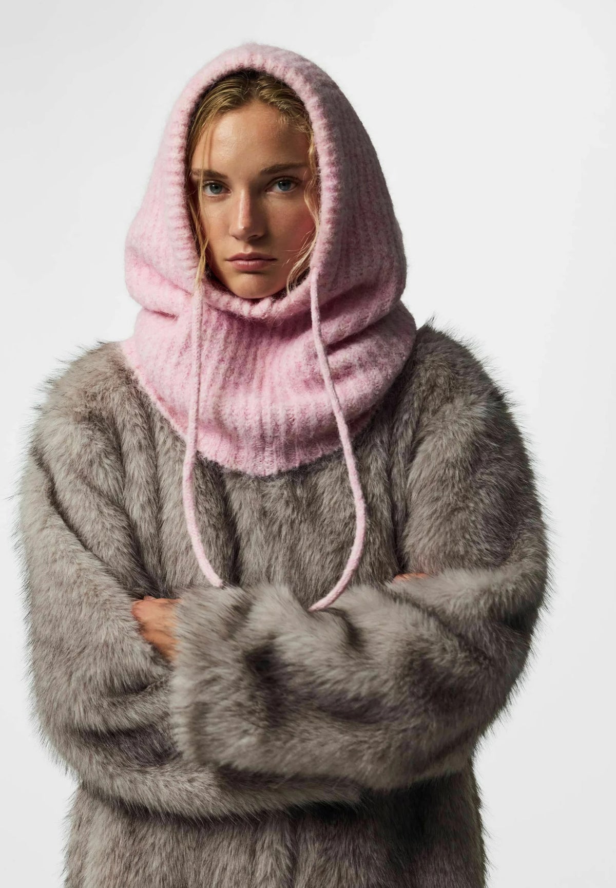 NAMBI BALACLAVA - ROSEATE SPOONBILL - Dinvintageshop