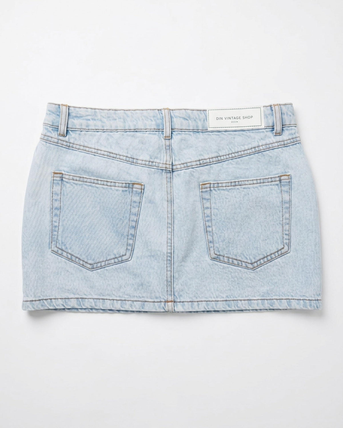 ESTHER DENIM MINI SKIRT - BRIGHT BLUE