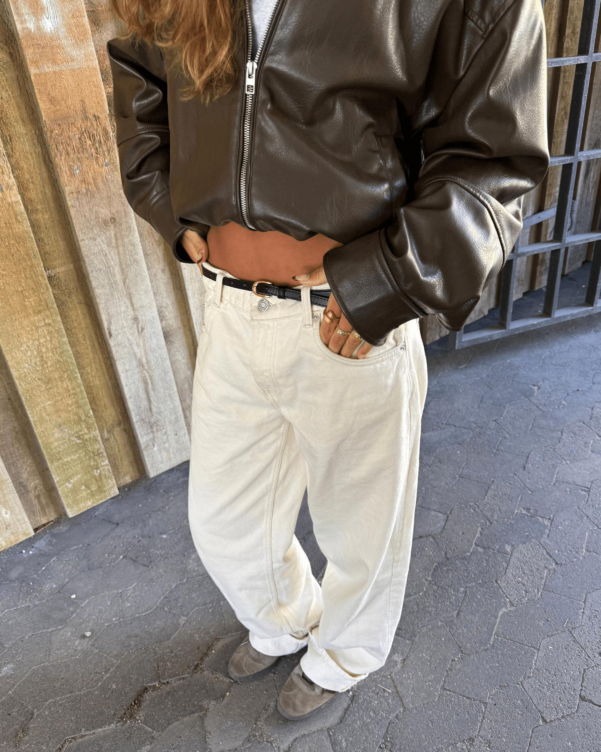 ESTHER JEANS - OFF WHITE