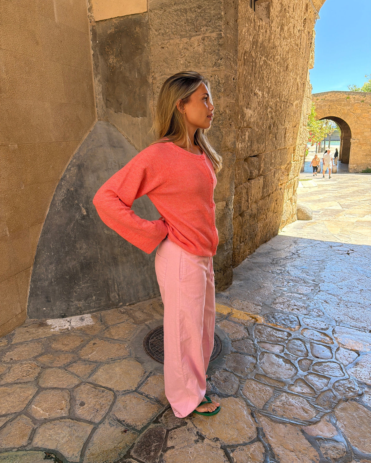 FLORA HØR-BUKSER - LIGHT PINK