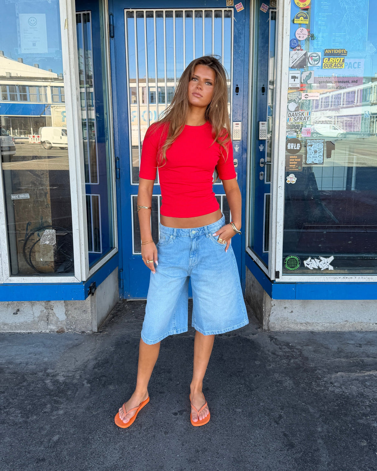 FRIDA JORTS - LIGHT BLUE