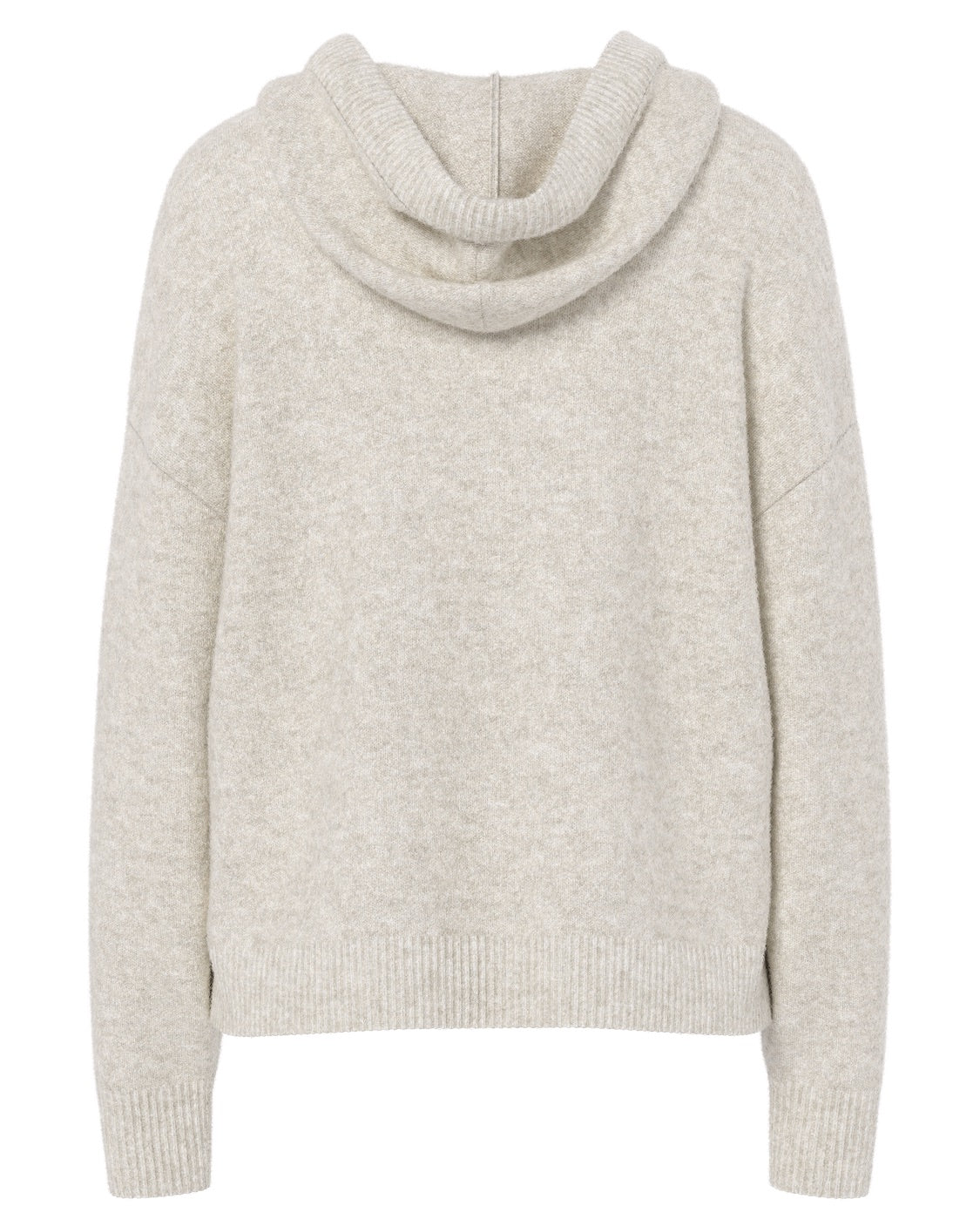 MALOU KNIT HOODIE - BIRCH MELANGE - Dinvintageshop