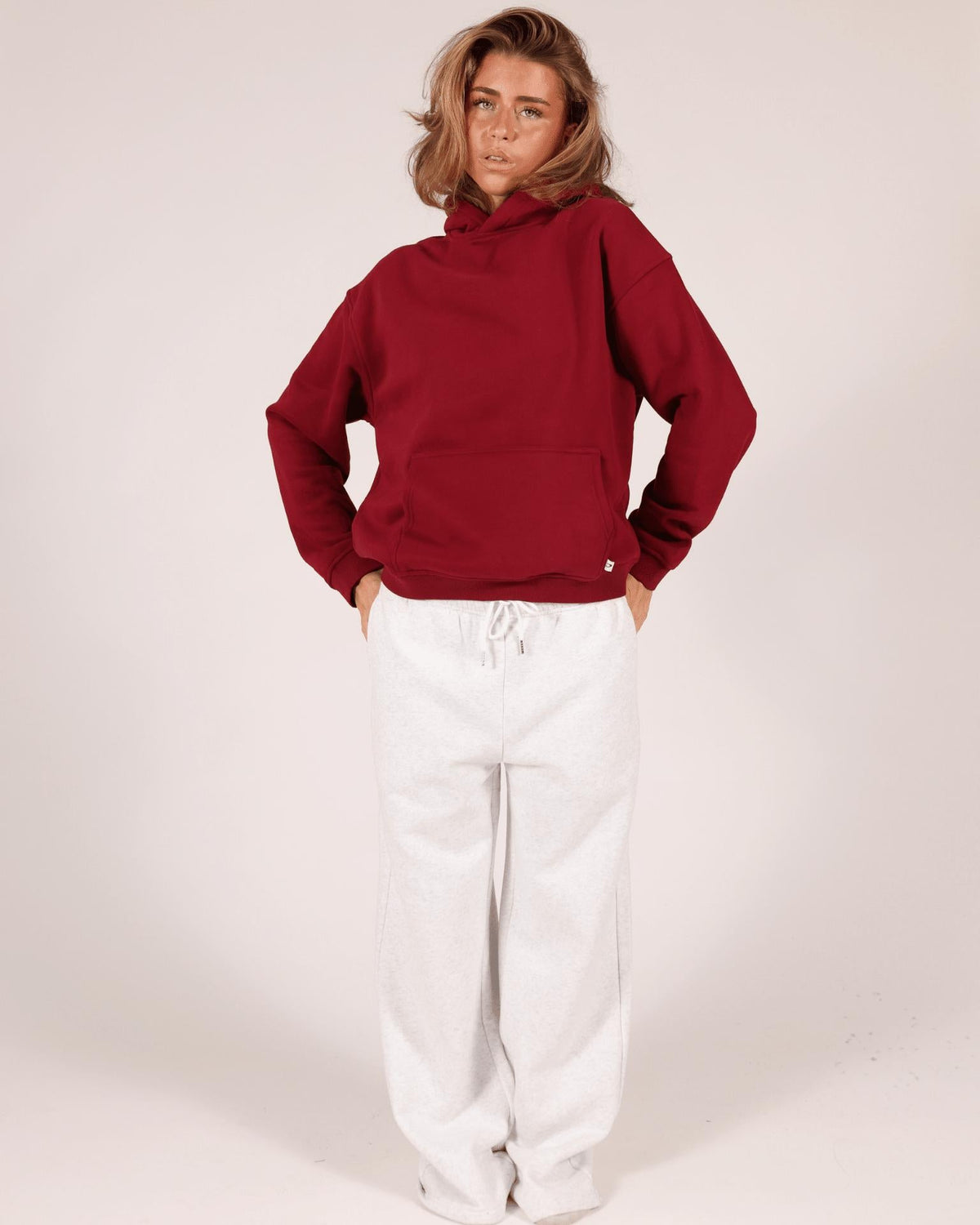 OVERSIZED HOODIE - BURGUNDY