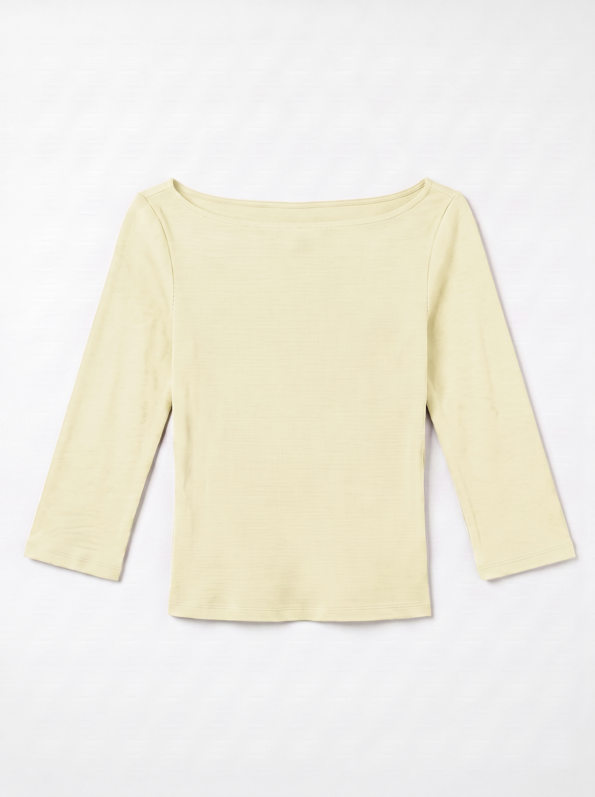 ASTRID 3/4 TOP - PALE BANANA