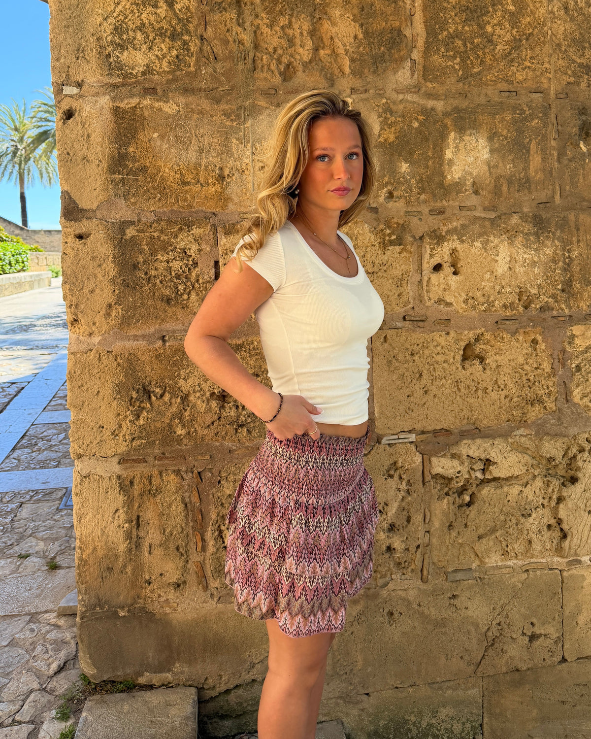 VIGGA RUFFLE TOP/SKIRT - BERRY MIX
